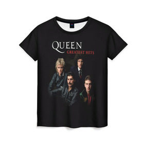 Женская футболка 3D с принтом Queen в Кировске, 100% полиэфир ( синтетическое хлопкоподобное полотно) | прямой крой, круглый вырез горловины, длина до линии бедер | queen | богемская рапсодия | брайан мэи | британская | группа | королева | роджер тейлор | рок | фредди меркьюри