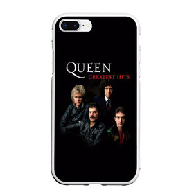 Чехол для iPhone 7Plus/8 Plus матовый с принтом Queen в Кировске, Силикон | Область печати: задняя сторона чехла, без боковых панелей | Тематика изображения на принте: queen | богемская рапсодия | брайан мэи | британская | группа | королева | роджер тейлор | рок | фредди меркьюри