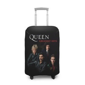 Чехол для чемодана 3D с принтом Queen в Кировске, 86% полиэфир, 14% спандекс | двустороннее нанесение принта, прорези для ручек и колес | queen | богемская рапсодия | брайан мэи | британская | группа | королева | роджер тейлор | рок | фредди меркьюри