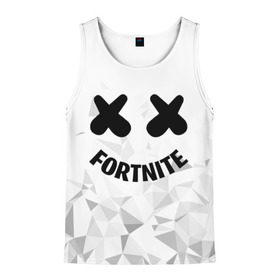 Мужская майка 3D с принтом FORTNITE x MARSHMELLO в Кировске, 100% полиэстер | круглая горловина, приталенный силуэт, длина до линии бедра. Пройма и горловина окантованы тонкой бейкой | Тематика изображения на принте: 2019 | armor | armour | cybersport | esport | fortnite | game | llama | logo | броня | игра | киберспорт | лама | фиолетовый | фирменные цвета | фортнайт