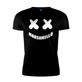 Мужская футболка премиум с принтом MARSHMELLO в Кировске, 92% хлопок, 8% лайкра | приталенный силуэт, круглый вырез ворота, длина до линии бедра, короткий рукав | 
