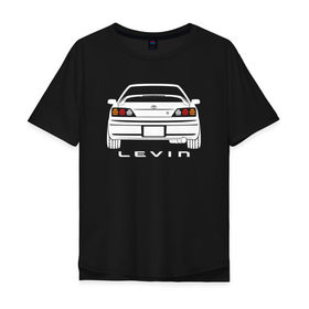 Мужская футболка хлопок Oversize с принтом Toyota Levin AE111 в Кировске, 100% хлопок | свободный крой, круглый ворот, “спинка” длиннее передней части | 