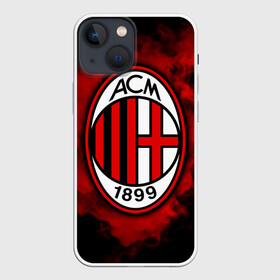 Чехол для iPhone 13 mini с принтом Милан в Кировске,  |  | Тематика изображения на принте: ac milan | diavolo | milan | rossoneri | дьяволы | италия | красно чёрные | милан | серия а | форма | футбол | футболист | футбольная | футбольный клуб