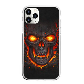 Чехол для iPhone 11 Pro Max матовый с принтом Skull Lava в Кировске, Силикон |  | dead | demon | devil | executioner | metal | punisher | rap | rock | satan | skull | swag | каратель | метал | палач | рок | скелет | череп