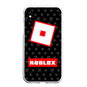 Чехол для iPhone XS Max матовый с принтом ROBLOX в Кировске, Силикон | Область печати: задняя сторона чехла, без боковых панелей | game | gamer | logo | minecraft | roblox | simulator | игра | конструктор | лого | симулятор | строительство | фигура