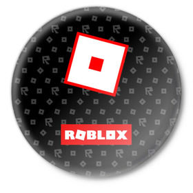 Значок с принтом ROBLOX в Кировске,  металл | круглая форма, металлическая застежка в виде булавки | Тематика изображения на принте: game | gamer | logo | minecraft | roblox | simulator | игра | конструктор | лого | симулятор | строительство | фигура