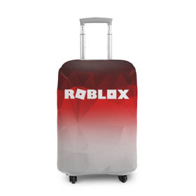 Чехол для чемодана 3D с принтом ROBLOX в Кировске, 86% полиэфир, 14% спандекс | двустороннее нанесение принта, прорези для ручек и колес | game | gamer | logo | minecraft | roblox | simulator | игра | конструктор | лого | симулятор | строительство | фигура