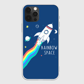 Чехол для iPhone 12 Pro Max с принтом Rainbow space в Кировске, Силикон |  | children | drawing | fire | flight | infinity | moon | planets | rainbow | rocket | space | stars | train | universe | wh | белый | бесконечность | вселенная | детский | звезды | космос | луна | надпись | огонь | планеты | полет | радуга | ракета | рисуно