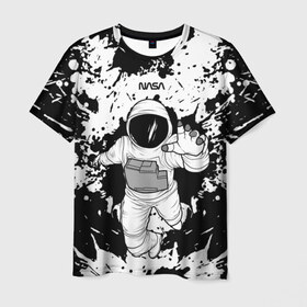 Мужская футболка 3D с принтом NASA в Кировске, 100% полиэфир | прямой крой, круглый вырез горловины, длина до линии бедер | nasa | астронавт | звезды | земля | космонавт | космос | луна | марс | наса | планета | роскосмос | созвездие | шатл