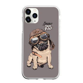 Чехол для iPhone 11 Pro матовый с принтом Brave dog pilot в Кировске, Силикон |  | animal | beautiful | brave | childish | cute | dog | emblem | helmet | homemade | kid | pilot | pug | белый | детский | домашнее | животное | красивый | лётчик | малыш | милый | мопс | надпись | очки | пилот | рисунок | собака | текст | фон | хр