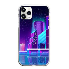 Чехол для iPhone 11 Pro матовый с принтом Neon Nights в Кировске, Силикон |  | city | neon синтвейв | retrowave | synthwave | горо | неон | ночь | ретровейв