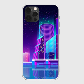 Чехол для iPhone 12 Pro Max с принтом Neon Nights в Кировске, Силикон |  | city | neon синтвейв | retrowave | synthwave | горо | неон | ночь | ретровейв