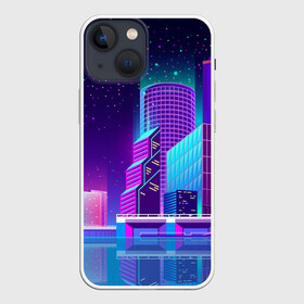 Чехол для iPhone 13 mini с принтом Neon Nights в Кировске,  |  | city | neon синтвейв | retrowave | synthwave | горо | неон | ночь | ретровейв