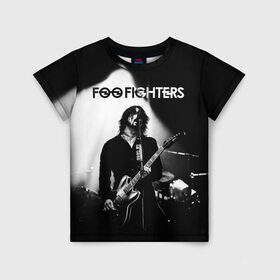 Детская футболка 3D с принтом Foo Fighters в Кировске, 100% гипоаллергенный полиэфир | прямой крой, круглый вырез горловины, длина до линии бедер, чуть спущенное плечо, ткань немного тянется | foo fighters | nirvana | альтернативный рок | группы | дейв грол | музыка | постгранж | рок | хард рок