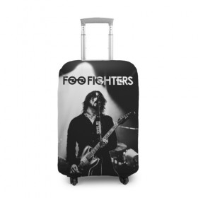 Чехол для чемодана 3D с принтом Foo Fighters в Кировске, 86% полиэфир, 14% спандекс | двустороннее нанесение принта, прорези для ручек и колес | foo fighters | nirvana | альтернативный рок | группы | дейв грол | музыка | постгранж | рок | хард рок