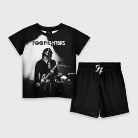 Детский костюм с шортами 3D с принтом Foo Fighters в Кировске,  |  | Тематика изображения на принте: foo fighters | nirvana | альтернативный рок | группы | дейв грол | музыка | постгранж | рок | хард рок