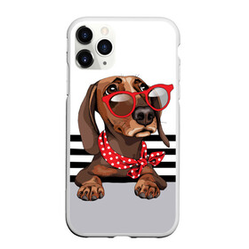 Чехол для iPhone 11 Pro матовый с принтом Такса в очках в Кировске, Силикон |  | animal | black | breed | dachshund | dog | domestic | drawing | gra | polka | red | shawl | stripes | white | белый | горошек | графика | домашняя | животное | красный | надпись | очки | платок | полосы | порода | рисунок | собака | такса | текс