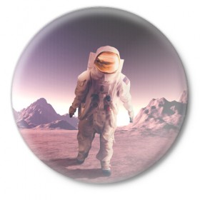 Значок с принтом На Марсе в Кировске,  металл | круглая форма, металлическая застежка в виде булавки | Тематика изображения на принте: big | арт | крупные арты | крупные принты | сумасшедшие арты
