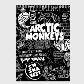 Скетчбук с принтом Arctic Monkeys в Кировске, 100% бумага
 | 48 листов, плотность листов — 100 г/м2, плотность картонной обложки — 250 г/м2. Листы скреплены сверху удобной пружинной спиралью | arctic monkeys | алекс тёрнер | арктик манкиз | группы | джейми кук | инди | музыка | мэтт хелдерс | ник омэлли | постпанк | рок