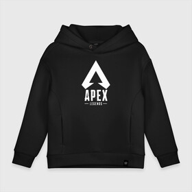 Детское худи Oversize хлопок с принтом APEX LEGENDS в Кировске, френч-терри — 70% хлопок, 30% полиэстер. Мягкий теплый начес внутри —100% хлопок | боковые карманы, эластичные манжеты и нижняя кромка, капюшон на магнитной кнопке | apex | apex legends | battle | battle royal | titanfall | апекс | апекс легендс | батл рояль | битва | война | королевская битва