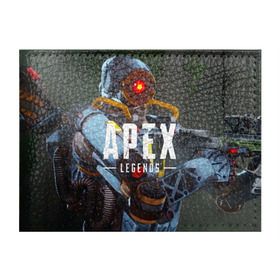 Обложка для студенческого билета с принтом APEX Legends в Кировске, натуральная кожа | Размер: 11*8 см; Печать на всей внешней стороне | Тематика изображения на принте: 2 | 2019 | 3 | apex | game | legends | titanfall | игра | титанфолл