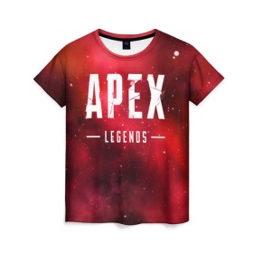 Женская футболка 3D с принтом APEX Legends в Кировске, 100% полиэфир ( синтетическое хлопкоподобное полотно) | прямой крой, круглый вырез горловины, длина до линии бедер | 2 | 2019 | 3 | apex | game | legends | titanfall | игра | титанфолл