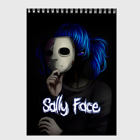 Скетчбук с принтом Sally Face (9) в Кировске, 100% бумага
 | 48 листов, плотность листов — 100 г/м2, плотность картонной обложки — 250 г/м2. Листы скреплены сверху удобной пружинной спиралью | face | fisher | larry johnson | mask | sally | sally face | sally fisher | демоны | духи | маска | призраки | салли | салли фейс | салли фишер | фейс