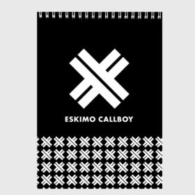 Скетчбук с принтом Eskimo Callboy в Кировске, 100% бумага
 | 48 листов, плотность листов — 100 г/м2, плотность картонной обложки — 250 г/м2. Листы скреплены сверху удобной пружинной спиралью | Тематика изображения на принте: bury me in vegas | crystals | danskimo | eskimo callboy | sushi | the scene | we are the mess | группы | метал | музыка | рок | эскимо колбой