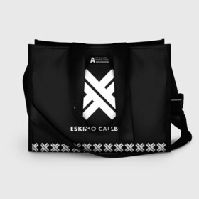 Сумка-шоппер 3D с принтом Eskimo Callboy в Кировске, 100% полиэстер | застегивается на металлическую кнопку; внутренний карман застегивается на молнию. Стенки укреплены специальным мягким материалом, чтобы защитить содержимое от несильных ударов
 | bury me in vegas | crystals | danskimo | eskimo callboy | sushi | the scene | we are the mess | группы | метал | музыка | рок | эскимо колбой