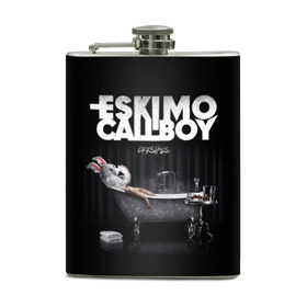 Фляга с принтом Eskimo Callboy в Кировске, металлический корпус | емкость 0,22 л, размер 125 х 94 мм. Виниловая наклейка запечатывается полностью | bury me in vegas | crystals | danskimo | eskimo callboy | sushi | the scene | we are the mess | группы | метал | музыка | рок | эскимо колбой