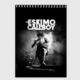 Скетчбук с принтом Eskimo Callboy в Кировске, 100% бумага
 | 48 листов, плотность листов — 100 г/м2, плотность картонной обложки — 250 г/м2. Листы скреплены сверху удобной пружинной спиралью | bury me in vegas | crystals | danskimo | eskimo callboy | sushi | the scene | we are the mess | группы | метал | музыка | рок | эскимо колбой