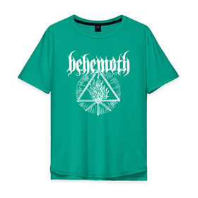 Мужская футболка хлопок Oversize с принтом Behemoth в Кировске, 100% хлопок | свободный крой, круглый ворот, “спинка” длиннее передней части | behemoth | black metal | death metal | inferno | nergal | orion | seth | блэк метал | группы | дэт метал | метал | музыка | рок