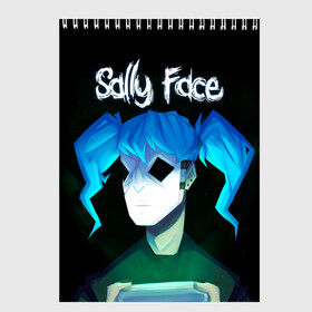 Скетчбук с принтом Sally Face (11) в Кировске, 100% бумага
 | 48 листов, плотность листов — 100 г/м2, плотность картонной обложки — 250 г/м2. Листы скреплены сверху удобной пружинной спиралью | face | fisher | larry johnson | mask | sally | sally face | sally fisher | демоны | духи | маска | призраки | салли | салли фейс | салли фишер | фейс