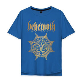 Мужская футболка хлопок Oversize с принтом Behemoth в Кировске, 100% хлопок | свободный крой, круглый ворот, “спинка” длиннее передней части | behemoth | black metal | death metal | inferno | nergal | orion | seth | блэк метал | группы | дэт метал | метал | музыка | рок