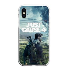 Чехол для iPhone XS Max матовый с принтом Just Cause 4 в Кировске, Силикон | Область печати: задняя сторона чехла, без боковых панелей | 2019 | fight | jc4 | just cause | mix fight | shot | автомат | агент | битва | боевик | бой | взрыв | выстрел | джаст каус | драка | игра | игровая | компьютерная | миссия | оружие | симулятор | спецназ | турнир | экшен