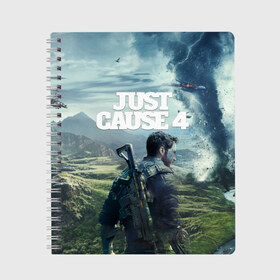 Тетрадь с принтом Just Cause 4 в Кировске, 100% бумага | 48 листов, плотность листов — 60 г/м2, плотность картонной обложки — 250 г/м2. Листы скреплены сбоку удобной пружинной спиралью. Уголки страниц и обложки скругленные. Цвет линий — светло-серый
 | 2019 | fight | jc4 | just cause | mix fight | shot | автомат | агент | битва | боевик | бой | взрыв | выстрел | джаст каус | драка | игра | игровая | компьютерная | миссия | оружие | симулятор | спецназ | турнир | экшен