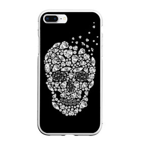 Чехол для iPhone 7Plus/8 Plus матовый с принтом Diamond skull в Кировске, Силикон | Область печати: задняя сторона чехла, без боковых панелей | background | black | death | diamond skull | drawing | graphics | hal | hearts | precious stones | symbol | wealth | богатство | бриллиантовый | графика | день мертвых | драгоценные | камни | мексика | праздник | рисунок | сердца | символ | фон |