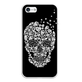 Чехол для iPhone 5/5S матовый с принтом Diamond skull в Кировске, Силикон | Область печати: задняя сторона чехла, без боковых панелей | background | black | death | diamond skull | drawing | graphics | hal | hearts | precious stones | symbol | wealth | богатство | бриллиантовый | графика | день мертвых | драгоценные | камни | мексика | праздник | рисунок | сердца | символ | фон |