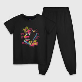 Детская пижама хлопок с принтом Five Nights at Freddys в Кировске, 100% хлопок |  брюки и футболка прямого кроя, без карманов, на брюках мягкая резинка на поясе и по низу штанин
 | Тематика изображения на принте: 