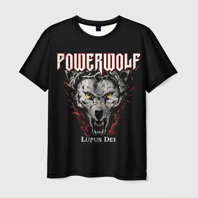 Мужская футболка 3D с принтом Powerwolf в Кировске, 100% полиэфир | прямой крой, круглый вырез горловины, длина до линии бедер | Тематика изображения на принте: heavy metal | metal | powerwolf | группы | метал | музыка | пауэр метал | рок | хеви метал