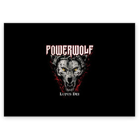 Поздравительная открытка с принтом Powerwolf в Кировске, 100% бумага | плотность бумаги 280 г/м2, матовая, на обратной стороне линовка и место для марки
 | Тематика изображения на принте: heavy metal | metal | powerwolf | группы | метал | музыка | пауэр метал | рок | хеви метал