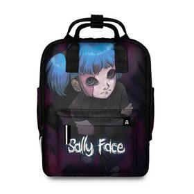 Женский рюкзак 3D с принтом Sally Face (17) в Кировске, 100% полиэстер | лямки с регулируемой длиной, сверху ручки, чтобы рюкзак нести как сумку. Основное отделение закрывается на молнию, как и внешний карман. Внутри два дополнительных кармана, один из которых закрывается на молнию. По бокам два дополнительных кармашка, куда поместится маленькая бутылочка
 | face | fisher | larry johnson | mask | sally | sally face | sally fisher | демоны | духи | маска | призраки | салли | салли фейс | салли фишер | фейс