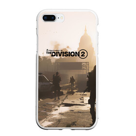 Чехол для iPhone 7Plus/8 Plus матовый с принтом Tom Clancys The Division в Кировске, Силикон | Область печати: задняя сторона чехла, без боковых панелей | Тематика изображения на принте: division | the division | the division 2 | tom clancys the division 2 | агенты | бандиты | белый дом | вашингтон | война | разруха | солдаты | турель