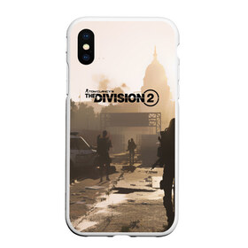 Чехол для iPhone XS Max матовый с принтом Tom Clancys The Division в Кировске, Силикон | Область печати: задняя сторона чехла, без боковых панелей | division | the division | the division 2 | tom clancys the division 2 | агенты | бандиты | белый дом | вашингтон | война | разруха | солдаты | турель