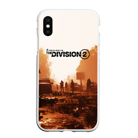 Чехол для iPhone XS Max матовый с принтом Tom Clancys The Division в Кировске, Силикон | Область печати: задняя сторона чехла, без боковых панелей | Тематика изображения на принте: division | the division | the division 2 | tom clancys the division 2 | агенты | бандиты | белый дом | вашингтон | война | разруха | солдаты | турель