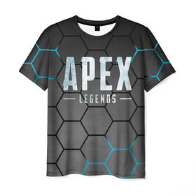 Мужская футболка 3D с принтом Apex Legends в Кировске, 100% полиэфир | прямой крой, круглый вырез горловины, длина до линии бедер | apex | battle royale | legends | titanfall | апекс | легенды | тайтанфол | титанфол