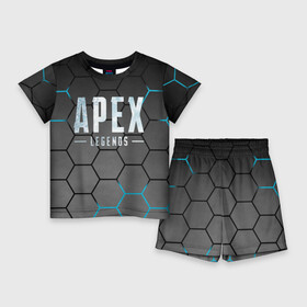 Детский костюм с шортами 3D с принтом Apex Legends в Кировске,  |  | apex | battle royale | legends | titanfall | апекс | легенды | тайтанфол | титанфол