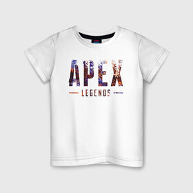 Детская футболка хлопок с принтом Apex в Кировске, 100% хлопок | круглый вырез горловины, полуприлегающий силуэт, длина до линии бедер | apex | battle royale | legends | titanfall | апекс | легенды | тайтанфол | титанфол