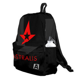 Рюкзак 3D с принтом ASTRALIS в Кировске, 100% полиэстер | лямки с регулируемой длиной, сверху петелька, чтобы рюкзак можно было повесить на вешалку. Основное отделение закрывается на молнию, как и внешний карман. Внутри два дополнительных кармана, один из которых закрывается на молнию. По бокам два дополнительных кармашка | action | astralis | awp | counter strike | cs go | cs go global offensive | cybersport | faze clan | game | gamer | hyper beast | shooter | skin | team liquid | киберспорт | оружие | скины