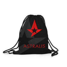 Рюкзак-мешок 3D с принтом ASTRALIS в Кировске, 100% полиэстер | плотность ткани — 200 г/м2, размер — 35 х 45 см; лямки — толстые шнурки, застежка на шнуровке, без карманов и подкладки | action | astralis | awp | counter strike | cs go | cs go global offensive | cybersport | faze clan | game | gamer | hyper beast | shooter | skin | team liquid | киберспорт | оружие | скины